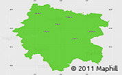 Political Simple Map of Zollernalbkreis, single color outside