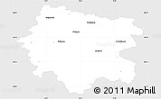 Silver Style Simple Map of Zollernalbkreis, single color outside