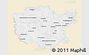 Classic Style 3D Map of Mittelfranken, single color outside