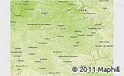 Physical 3D Map of Mittelfranken