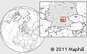 Blank Location Map of Erlangen, highlighted country, highlighted parent region