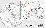 Blank Location Map of Erlangen, highlighted grandparent region