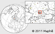 Blank Location Map of Erlangen, highlighted parent region, highlighted grandparent region
