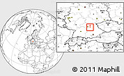 Blank Location Map of Erlangen