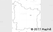 Blank Simple Map of Erlangen, cropped outside