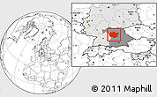Blank Location Map of Mittelfranken, highlighted country, highlighted parent region