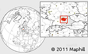 Blank Location Map of Mittelfranken, highlighted parent region