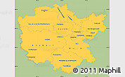 Savanna Style Simple Map of Mittelfranken, single color outside