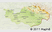 Physical 3D Map of Niederbayern, lighten