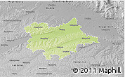 Physical 3D Map of Dingolfing-Landau, desaturated