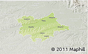Physical 3D Map of Dingolfing-Landau, lighten, semi-desaturated