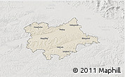 Shaded Relief 3D Map of Dingolfing-Landau, lighten, semi-desaturated