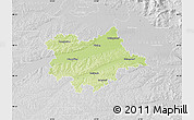 Physical Map of Dingolfing-Landau, lighten, desaturated