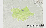 Physical Map of Dingolfing-Landau, lighten, semi-desaturated