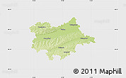 Physical Map of Dingolfing-Landau, single color outside