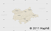 Shaded Relief Map of Dingolfing-Landau, single color outside