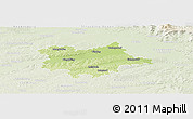 Physical Panoramic Map of Dingolfing-Landau, lighten