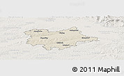 Shaded Relief Panoramic Map of Dingolfing-Landau, lighten