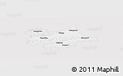 Silver Style Panoramic Map of Dingolfing-Landau, single color outside