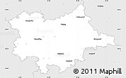 Silver Style Simple Map of Dingolfing-Landau