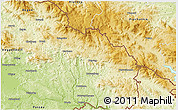 Physical 3D Map of Freyung-Grafenau