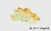 Physical 3D Map of Freyung-Grafenau, single color outside