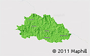 Political 3D Map of Freyung-Grafenau, single color outside