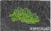 Satellite 3D Map of Freyung-Grafenau, darken, desaturated