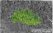 Satellite 3D Map of Freyung-Grafenau, desaturated