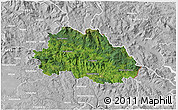Satellite 3D Map of Freyung-Grafenau, lighten, desaturated