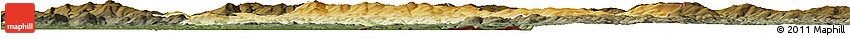 Physical Horizon Map of Freyung-Grafenau, darken