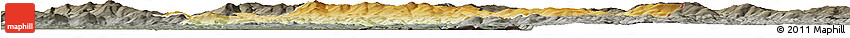 Physical Horizon Map of Freyung-Grafenau, darken, semi-desaturated