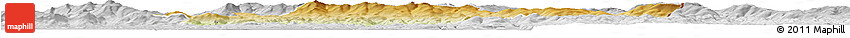 Physical Horizon Map of Freyung-Grafenau, lighten, desaturated