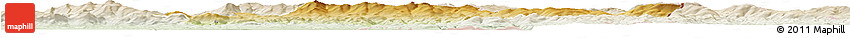 Physical Horizon Map of Freyung-Grafenau, lighten