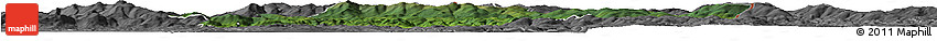 Satellite Horizon Map of Freyung-Grafenau, desaturated