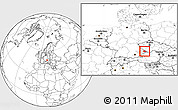Blank Location Map of Freyung-Grafenau, highlighted parent region, within the entire country