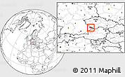 Blank Location Map of Freyung-Grafenau