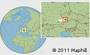 Savanna Style Location Map of Freyung-Grafenau, highlighted parent region