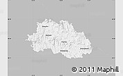 Gray Map of Freyung-Grafenau, single color outside