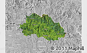 Satellite Map of Freyung-Grafenau, lighten, desaturated
