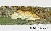 Physical Panoramic Map of Freyung-Grafenau, darken