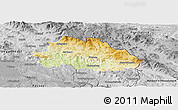 Physical Panoramic Map of Freyung-Grafenau, desaturated
