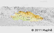 Physical Panoramic Map of Freyung-Grafenau, lighten, desaturated
