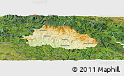 Physical Panoramic Map of Freyung-Grafenau, satellite outside