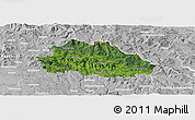 Satellite Panoramic Map of Freyung-Grafenau, lighten, desaturated