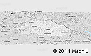 Silver Style Panoramic Map of Freyung-Grafenau