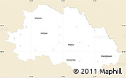 Classic Style Simple Map of Freyung-Grafenau, single color outside