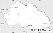 Silver Style Simple Map of Freyung-Grafenau