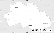 Silver Style Simple Map of Freyung-Grafenau, single color outside