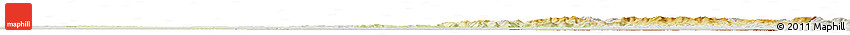 Physical Horizon Map of Niederbayern, lighten, semi-desaturated